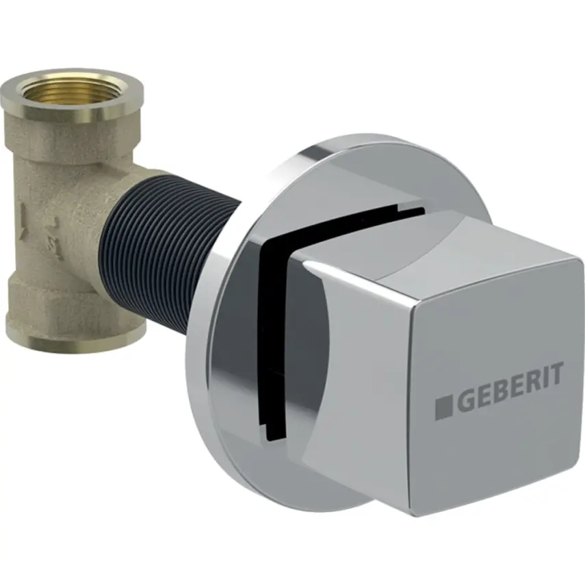 Geberit Stopkraan Vierkant Chroom - 1