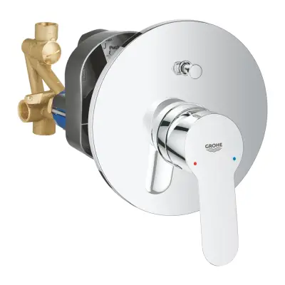 Grohe BauEdge Inbouw Eengreeps Bad-/Douchekraan 1/2″ Chroom - 1