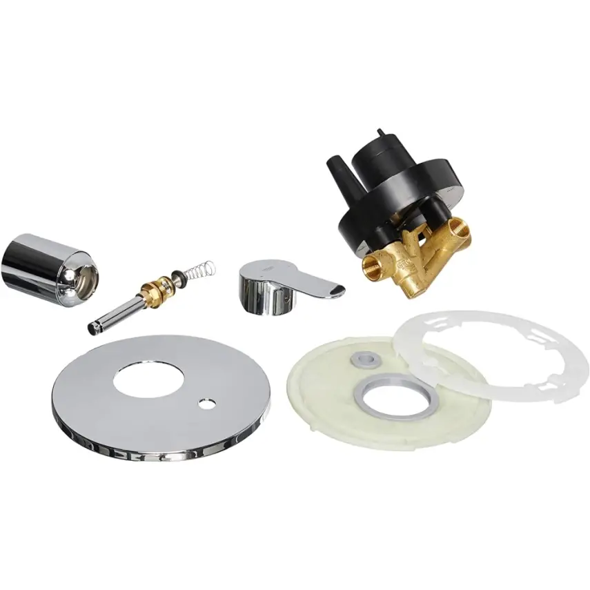 Grohe BauEdge Inbouw Eengreeps Bad-/Douchekraan 1/2″ Chroom - 3