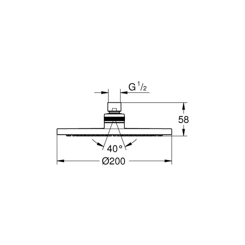 Grohe Tempesta Cosmopolitan Hoofddouche 20 cm Chroom - 2