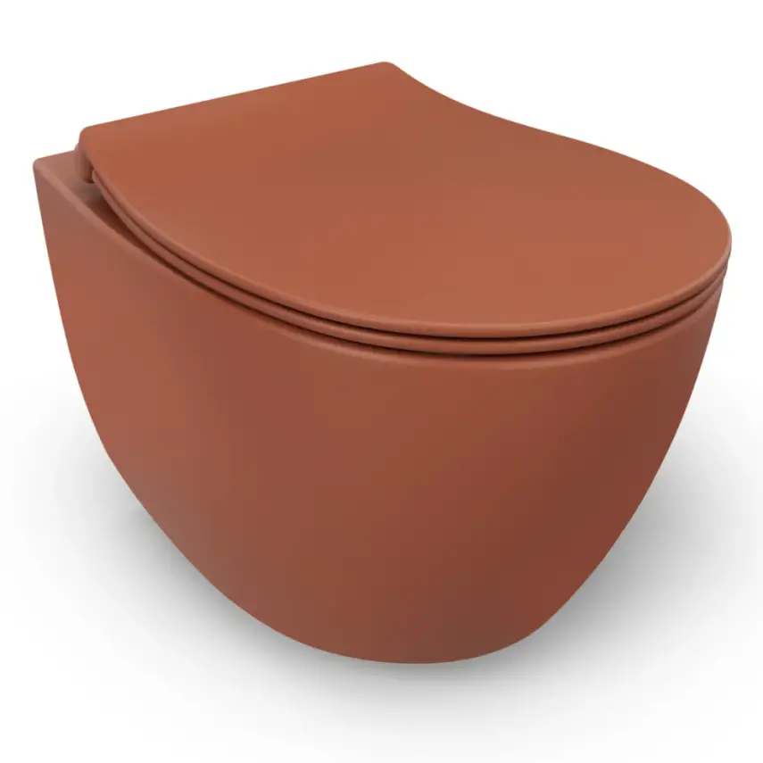 Isvea Sentimenti NEO Wandcloset Terracotta inc. WC Bril - 1