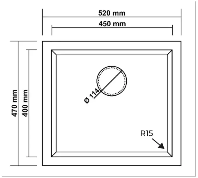 RealStone Gordion Granit Spoelbak Antraciet - 2