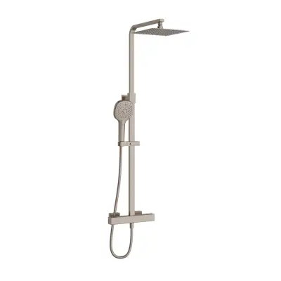 VitrA Aquaheat Bliss S 230 Douchekolom Geborsteld Nikkel - 1