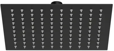 VitrA Bliss Square Hoofddouche Mat Zwart 