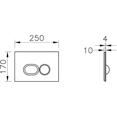VitrA Liquid Bedineningspanel Glanzend Zwart - 2