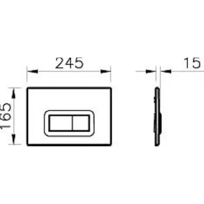VitrA Loop R Bedineningspanel Chroom - 2