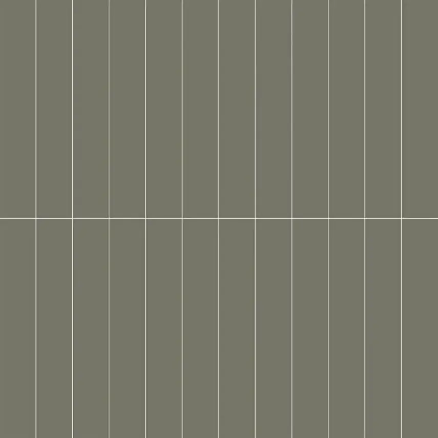VitrA Mode Tatami Tegel 2.5x15 Cut Mat Mosgroen - 1