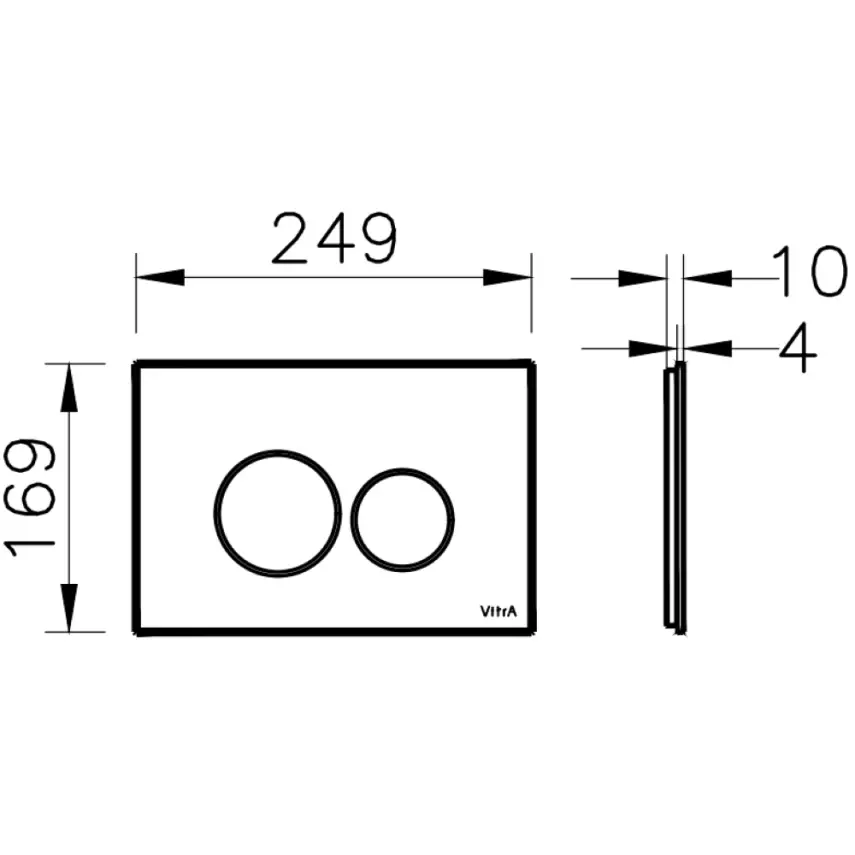 VitrA Origin Bedineningspanel Mink - 2