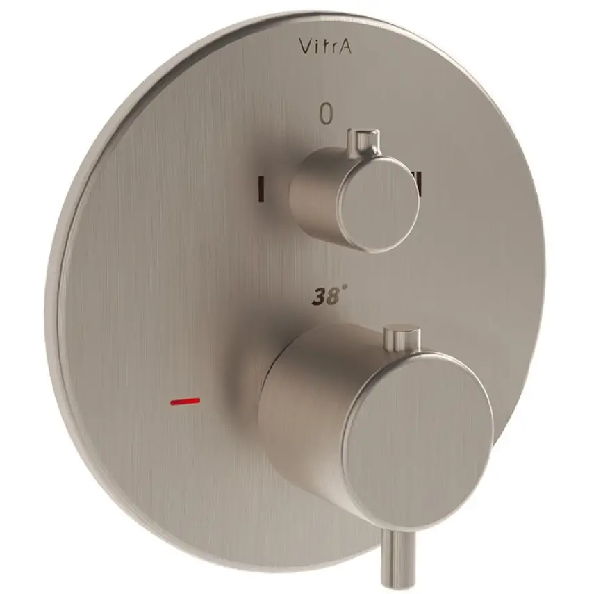 VitrA Origin Douche/Bad Kraan Geborsteld Nikkel - 1