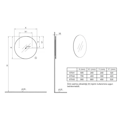 VitrA Prime Badkamerspiegel met Verlichting Geborsteld Chroom 100cm - 2