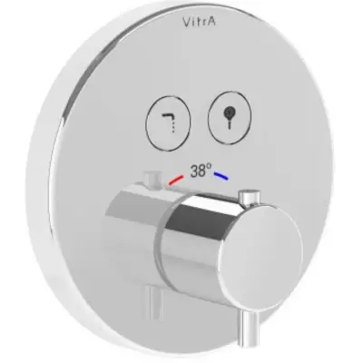 VitrA Root Round Aquacontrol Douche/Bad Kraan Chroom 