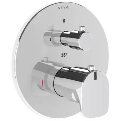 VitrA Root Round Douche/Bad Kraan Chroom 