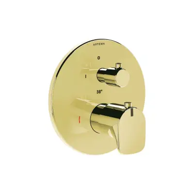 VitrA Root Round Douche/Bad Kraan Goud 
