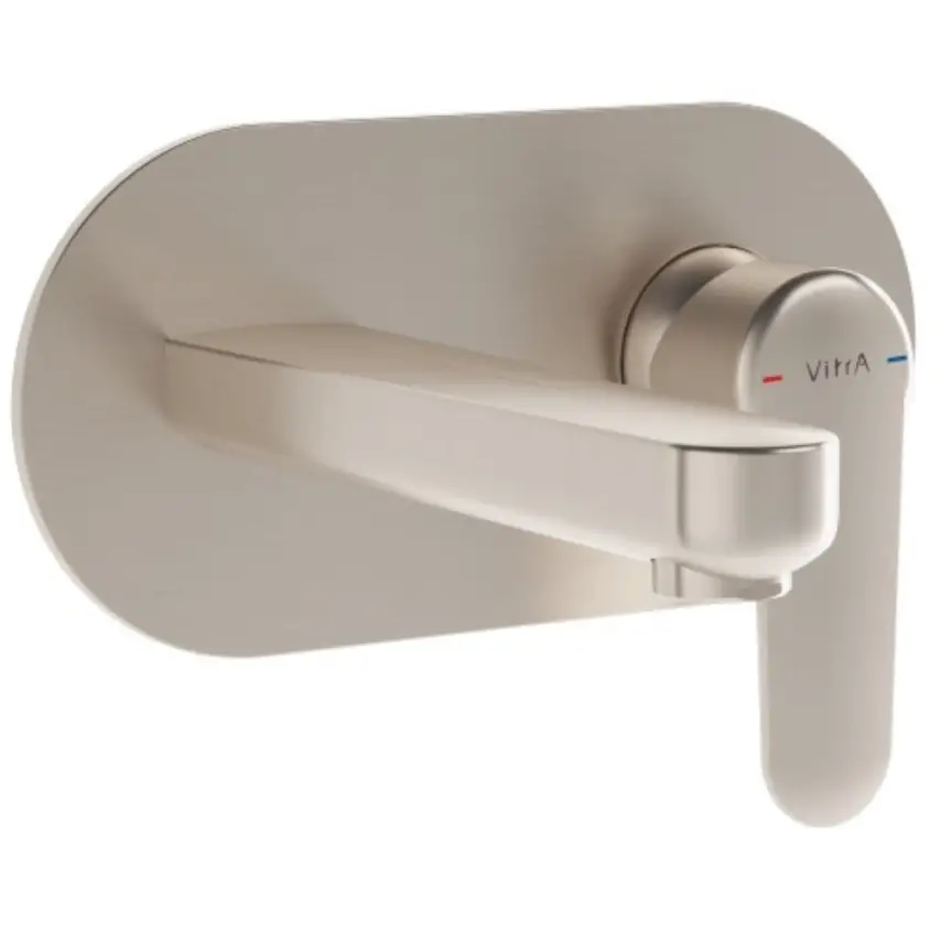 VitrA Root Round Inbouw Wastafelkraan Geborsteld Nikkel - 1