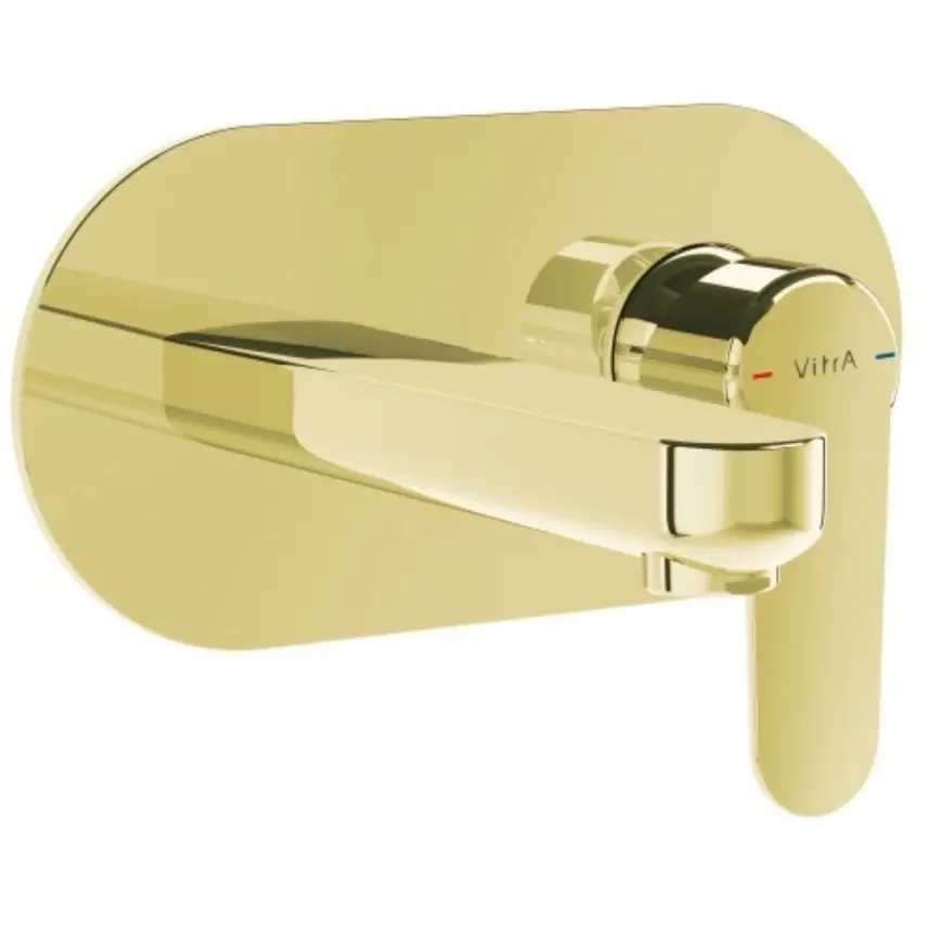 VitrA Root Round Inbouw Wastafelkraan Goud - 1