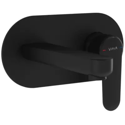 VitrA Root Round Inbouw Wastafelkraan Mat Zwart - 1