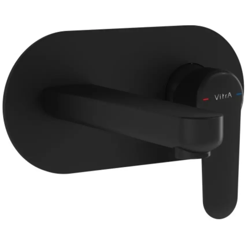 VitrA Root Round Inbouw Wastafelkraan Mat Zwart - 1