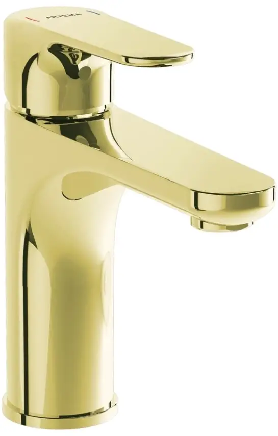 VitrA Root Round Wastafelkraan Goud - 1