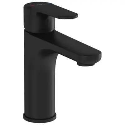 VitrA Root Round Wastafelkraan Mat Zwart - 1