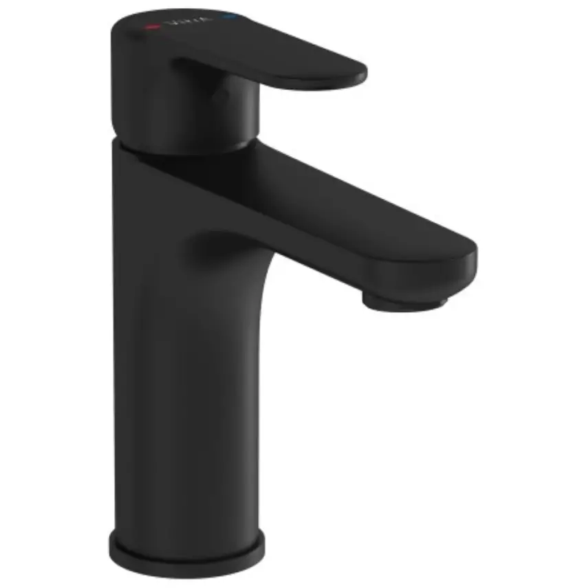 VitrA Root Round Wastafelkraan Mat Zwart - 1