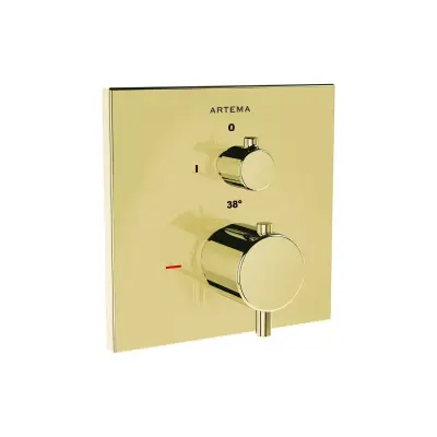 VitrA Root Square Douche/Bad Kraan Goud 