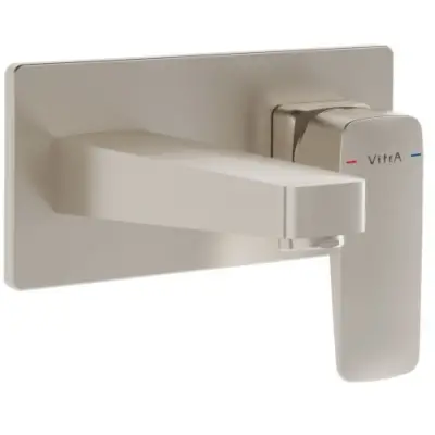 VitrA Root Square Inbouw Wastafelkraan Geborsteld Nikkel - 1