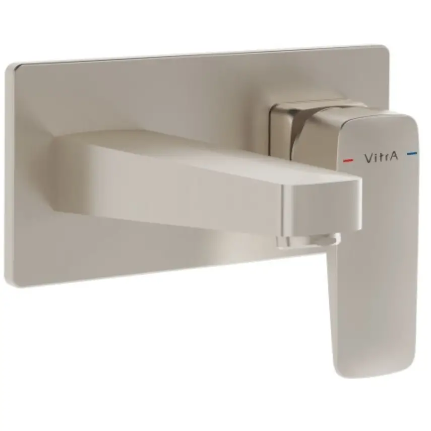 VitrA Root Square Inbouw Wastafelkraan Geborsteld Nikkel - 1
