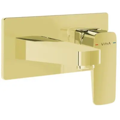 VitrA Root Square Inbouw Wastafelkraan Goud - 1