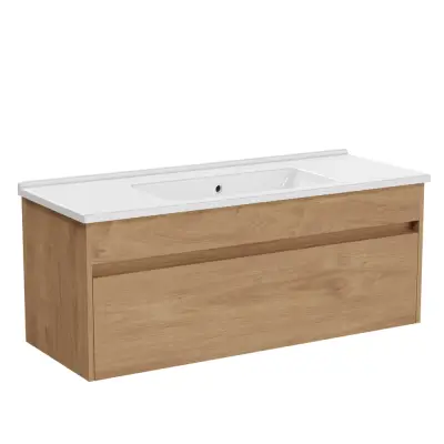 VitrA S50+ Badkameronderkast Gouden Eik 120cm - 1