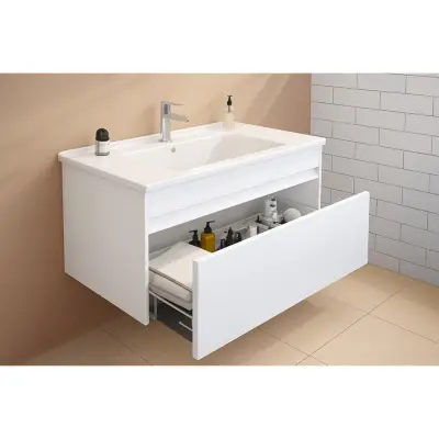 VitrA S50+ Badkameronderkast Wit 100cm - 3