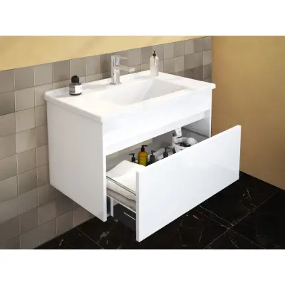 VitrA S50+ Badkameronderkast Wit 80cm - 4
